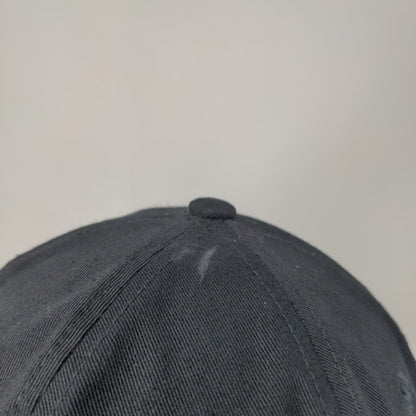 Drip Slideback Hat Black One Size Adjustable Embroidered Top Level Cotton