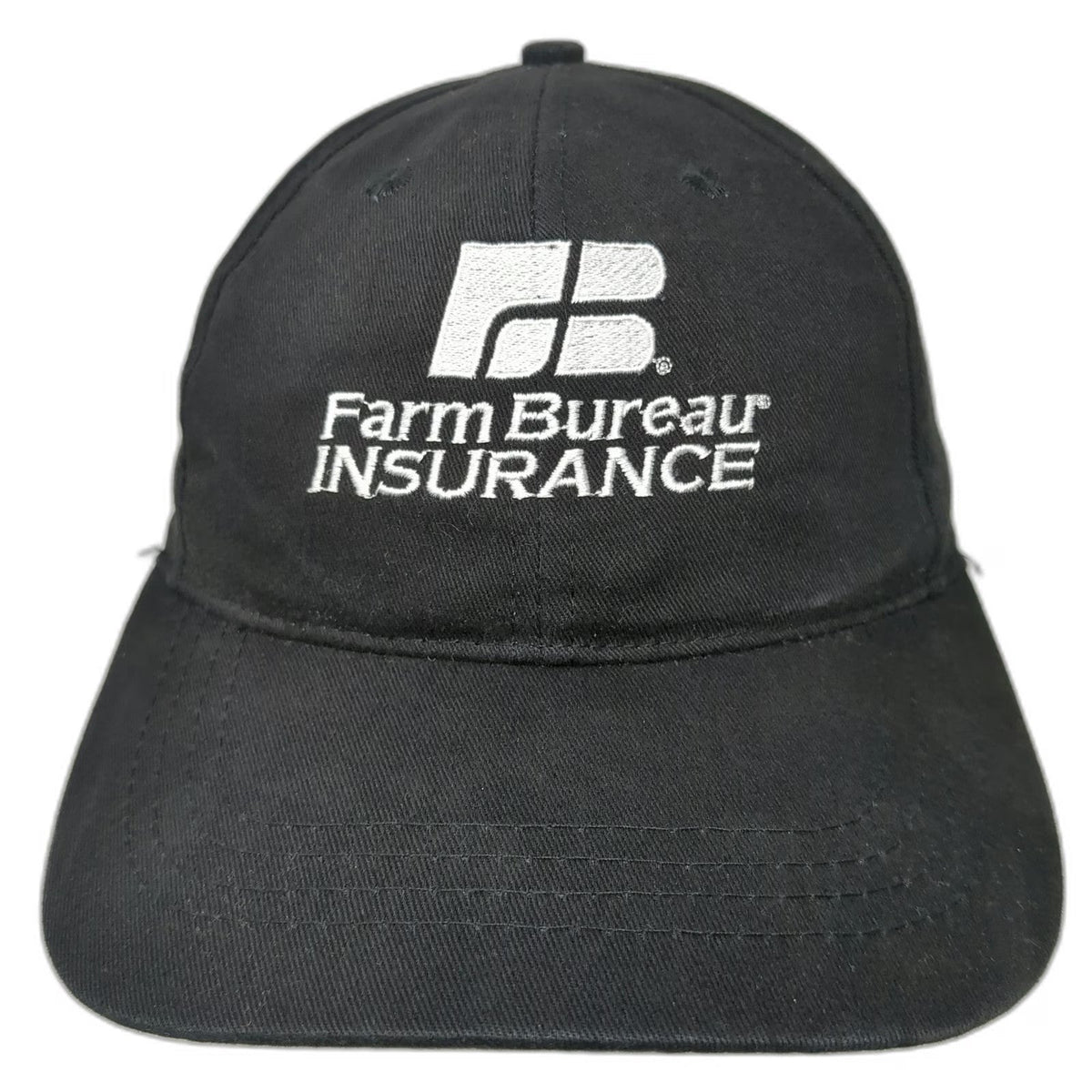 Cap America Baseball Cap Black One Size Farm Bureau Insurance Strapback Hat