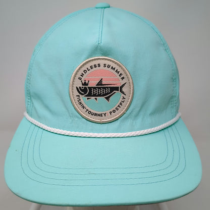 Postfly 5 Panel Blue One Size Endless Summer Fishing Tourney Rope Hat Snapback