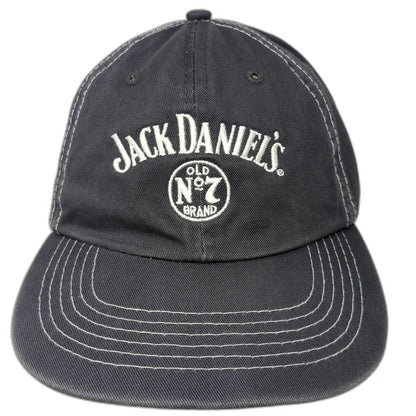 Jack Daniel's Baseball Cap Gray White One Size Old No 7 Contrast Stitch Hat