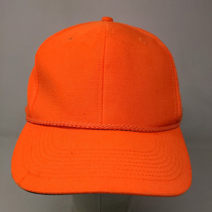 Signatures Men's Snapback Hat Bright Orange Size OSFA Blank Rope