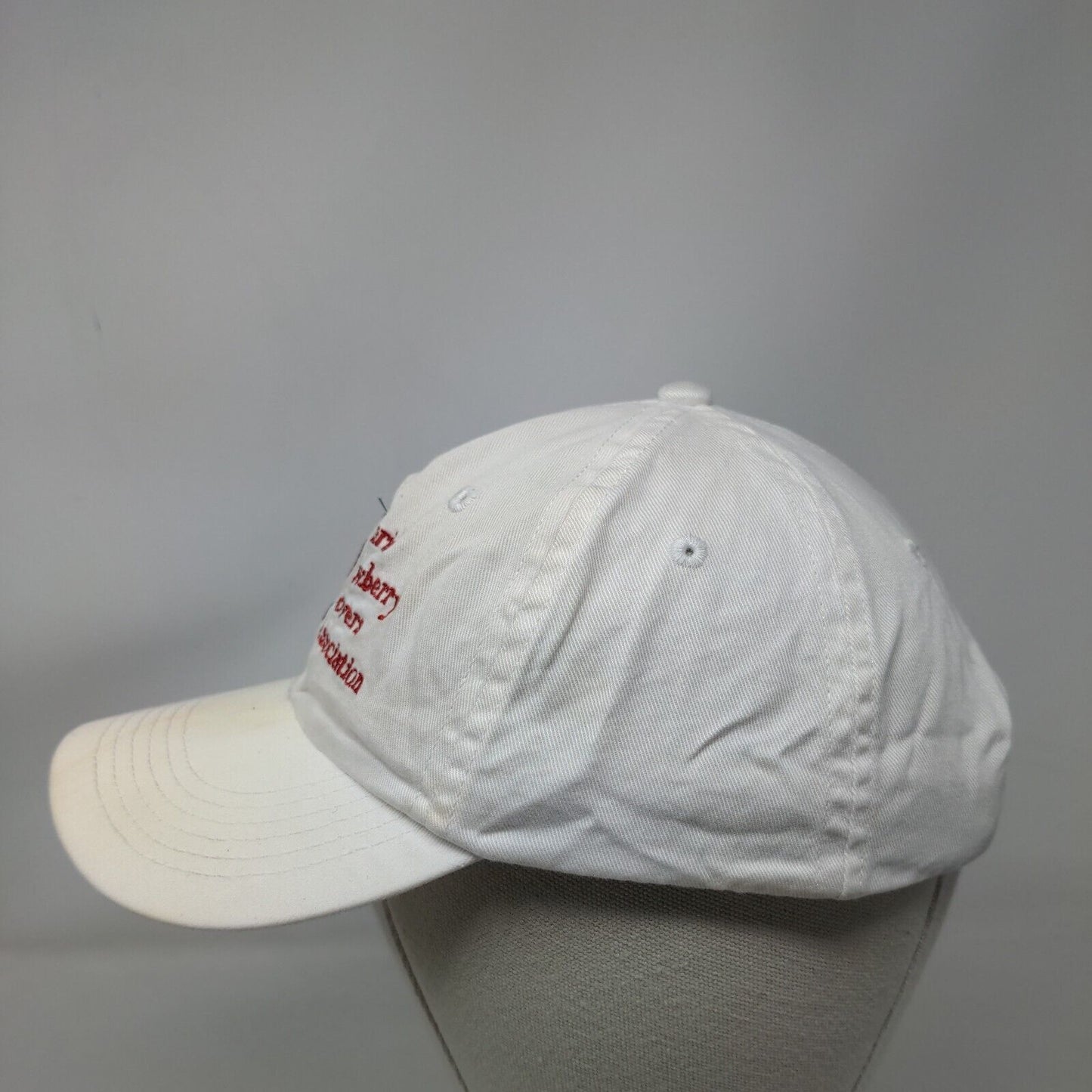 Florida Strawberry Growers Association Slideback Hat Cream Embroidered BIG X