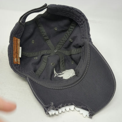 Royal Resortwear Baseball Cap Gray One Size Shark Bite Teeth Aquarium Ocean Hat