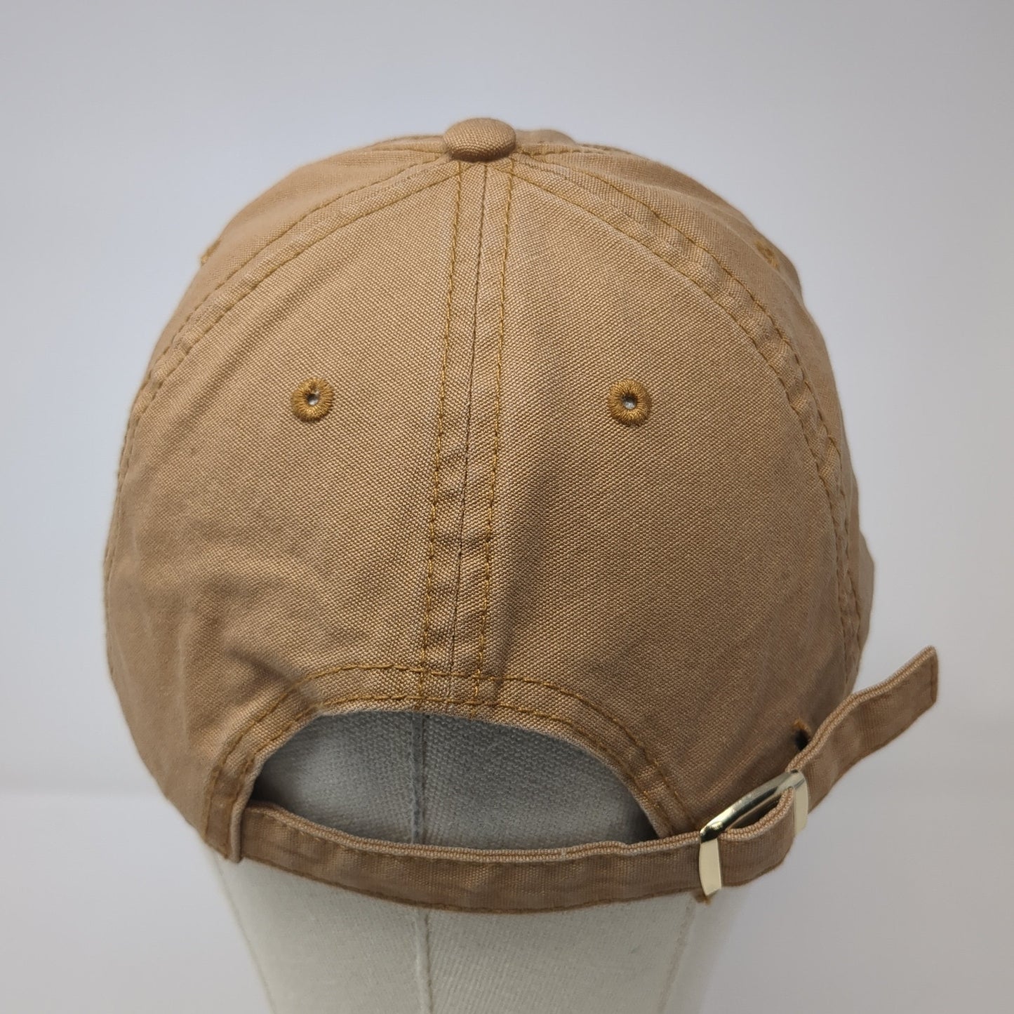 Yee Yee Logo Slideback Hat Brown One Size Adjustable Solid Embroidered