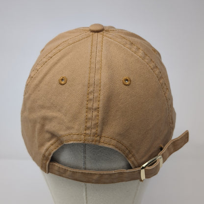Yee Yee Logo Slideback Hat Brown One Size Adjustable Solid Embroidered