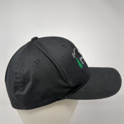 Custom Excavating 25 Years Fitted Hat Black L/XL Flexfit Port Authority