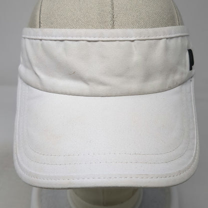 Prince Visor White One Size Mesh Side Panels Strapback Black Underbrim Hat
