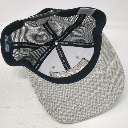Prorodeo Gear Gray Black Trucker Hat One Size NFR 2017 Wrangler Las Vegas Patch