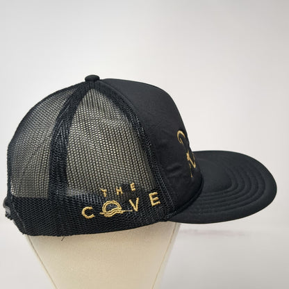 OTTO Trucker Hat Black Gold One Size Rincon The Cove Snapback Mesh Back hat