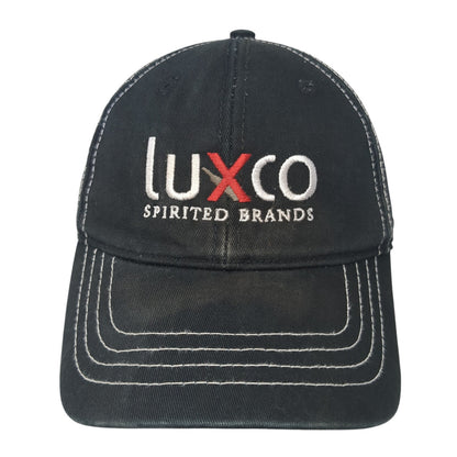 Luxco Spirited Brands Strapback Hat Black One Size Adjustable Stylemaster