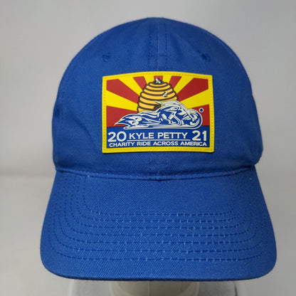 Kyle Petty 2021 Charity Ride Across America Strapback Hat Blue OSFM Embroidered