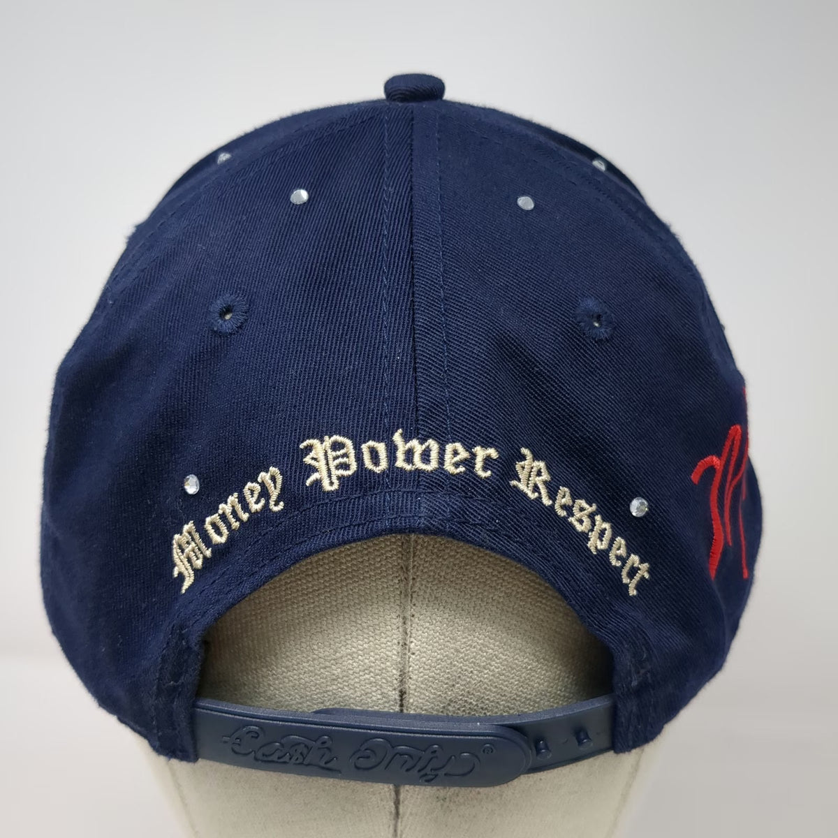 Cash Only 5 Panel Blue Hat One Size Donald Duck Rhinestone Montana Power Respect