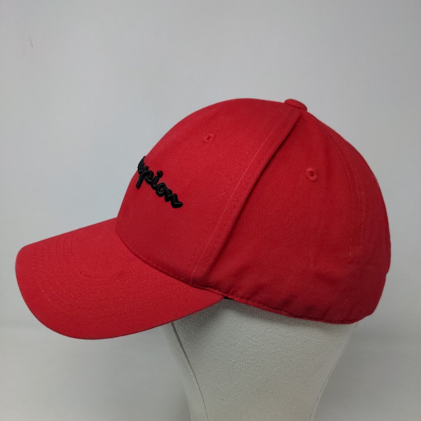 Champion Men's Slideback Hat Red Size OSFM Embroidered Logo Cotton