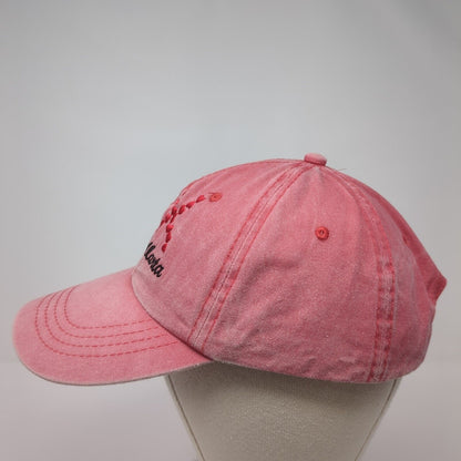 Puerto Vallarta MX Strapback Hat Red One Size Adjustable Yacht Club