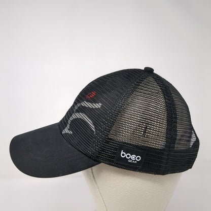 Balega Snapback Trucker Hat Black One Size Mesh Back Solid Boco Gear
