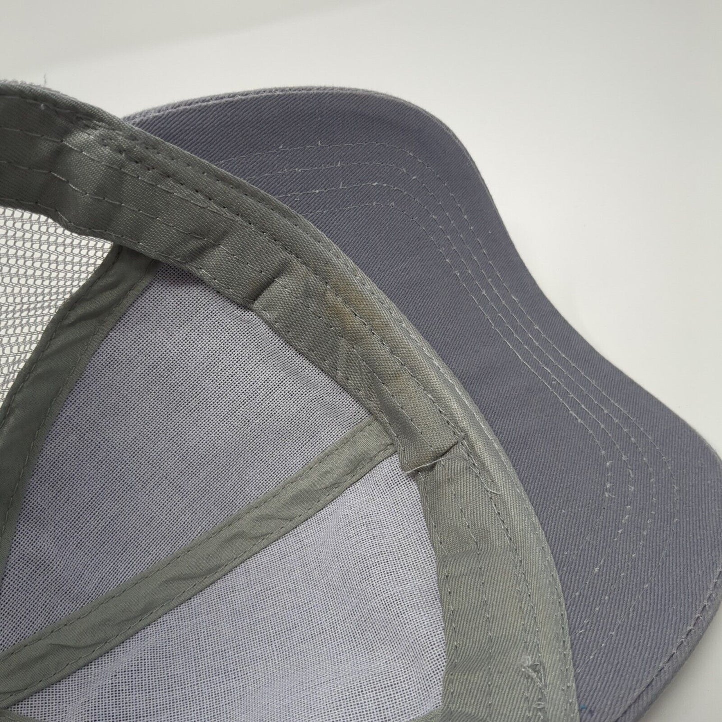 C.C Exclusives Strapback Trucker Hat Gray One Size Ponytail Blank