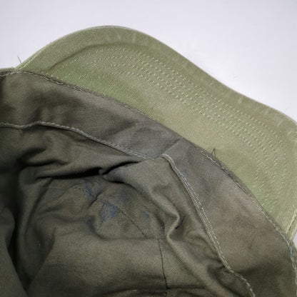 Army Cap Green One Size Solid Back Snap Button Side Straps Plain Cotton Hat