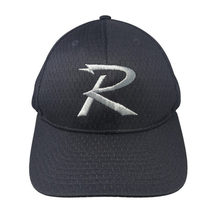 Richardson Strapback Baseball Cap Black One Size Adjustable Embroidered 6 Panel