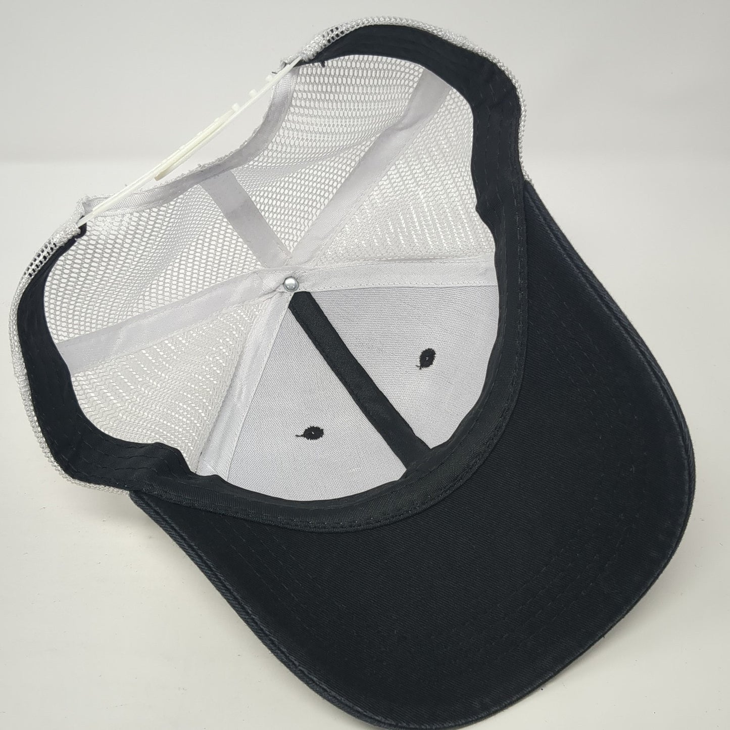 Skull Snapback Mesh Back Trucker Hat Black One Size Adjustable Colorblock