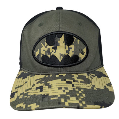 Six Flags Snapback Hat Camouflage OSFA Adjustable Embroidered 6 Panel Cotton