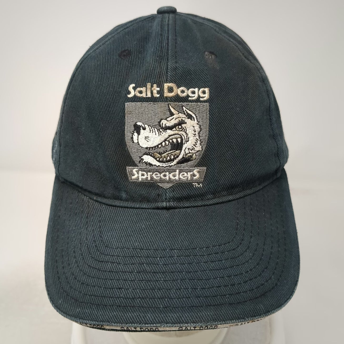 Buyers Products Salt Dogg Spreaders Wolf Baseball Cap Blue One Size Slideback