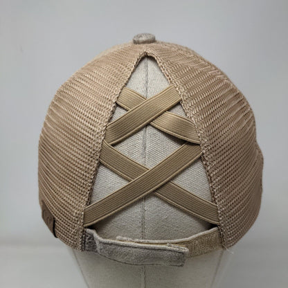 C.C Exclusives Strapback Mesh Back Trucker Hat Multi One Size Ponytail