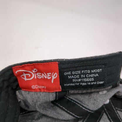 Mickey Mouse Slideback Hat Gray One Size Adjustable Disney 6 Panel