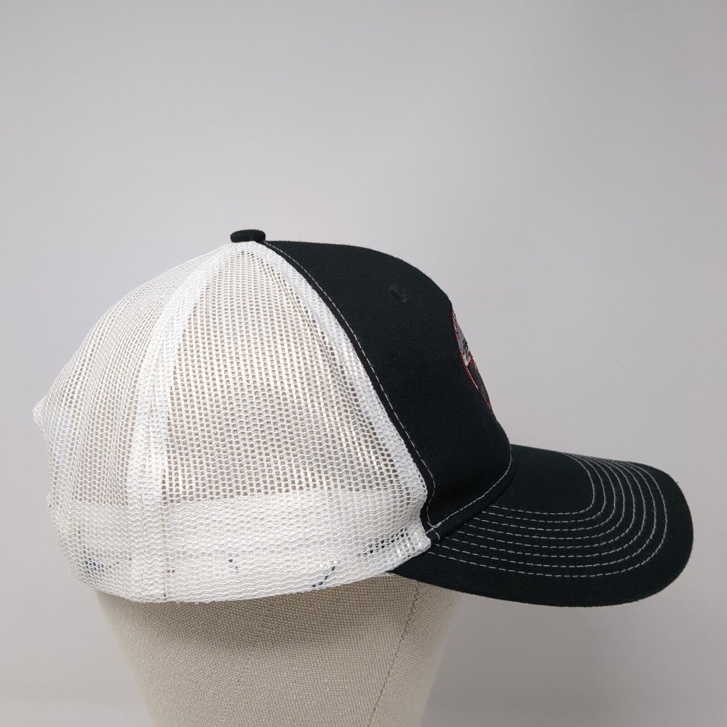 Overland Armament Snapback Trucker Hat Black One Size Mesh Back