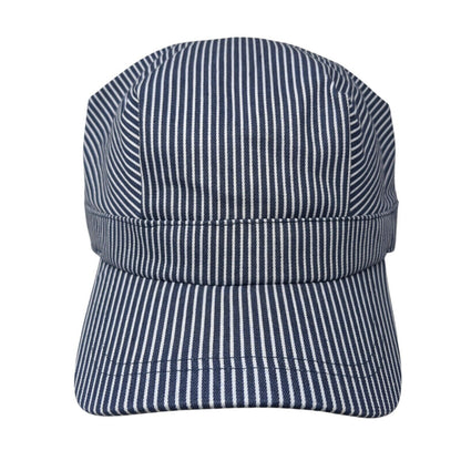 Army Crew Unlimited Railroad Train Conductor Hat Multi One Size Stretch Stripe