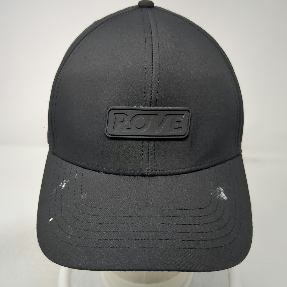 Truwear Snapback Black One Size ROVE Rubber Patch Laser Cut Performance Hat