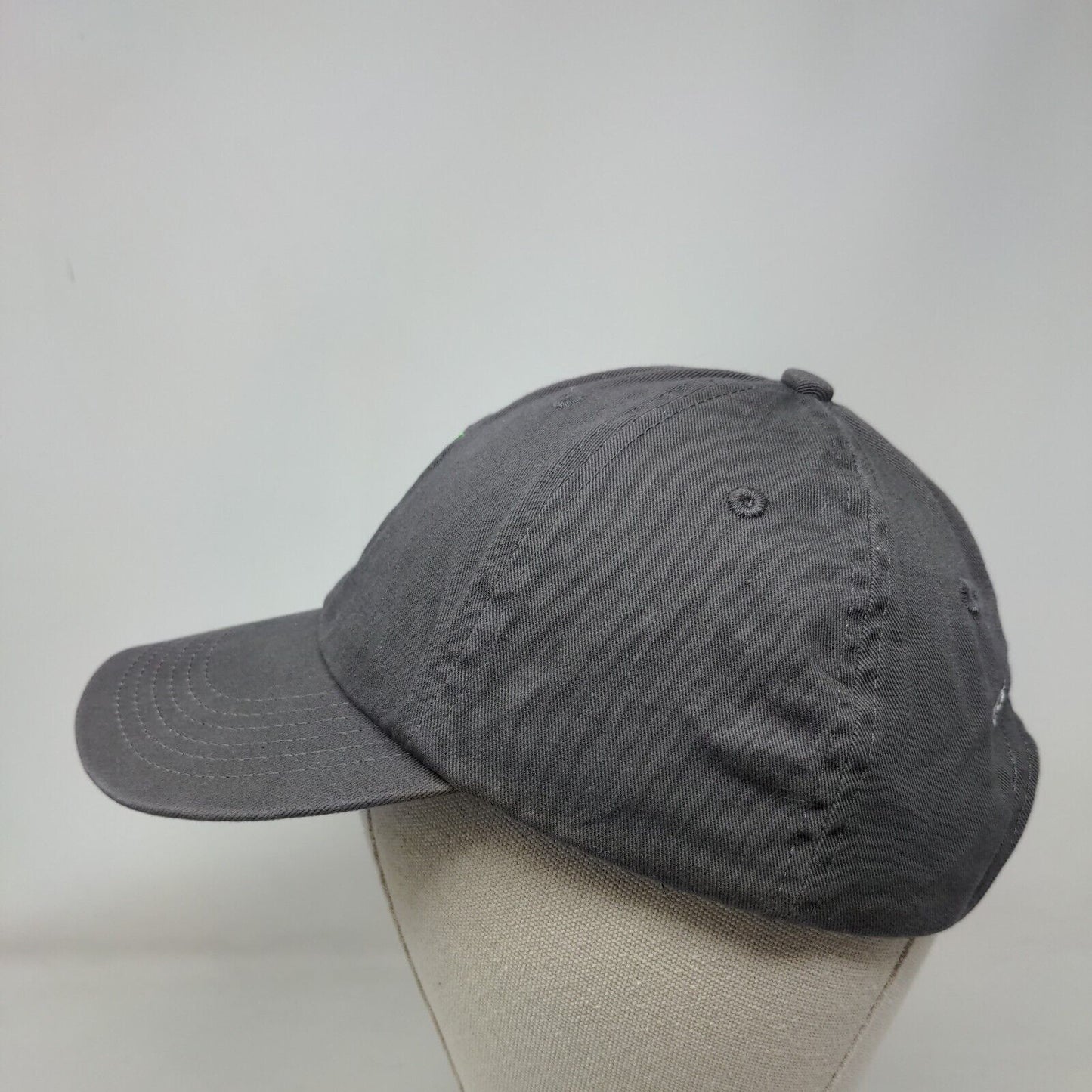 East Coast Greenway Slideback Hat Gray One Size Embroidered Logo 6 Panel