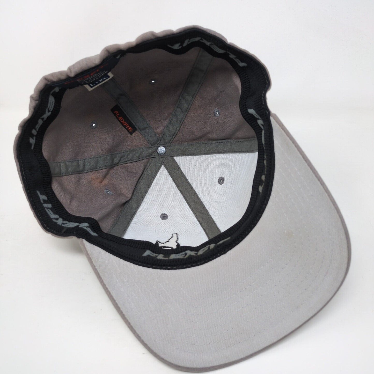 Idaho Beard Fitted Hat Gray L/XL Embroidered Flexfit Yupoong 6 Panel