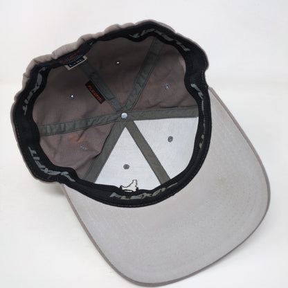 Idaho Beard Fitted Hat Gray L/XL Embroidered Flexfit Yupoong 6 Panel