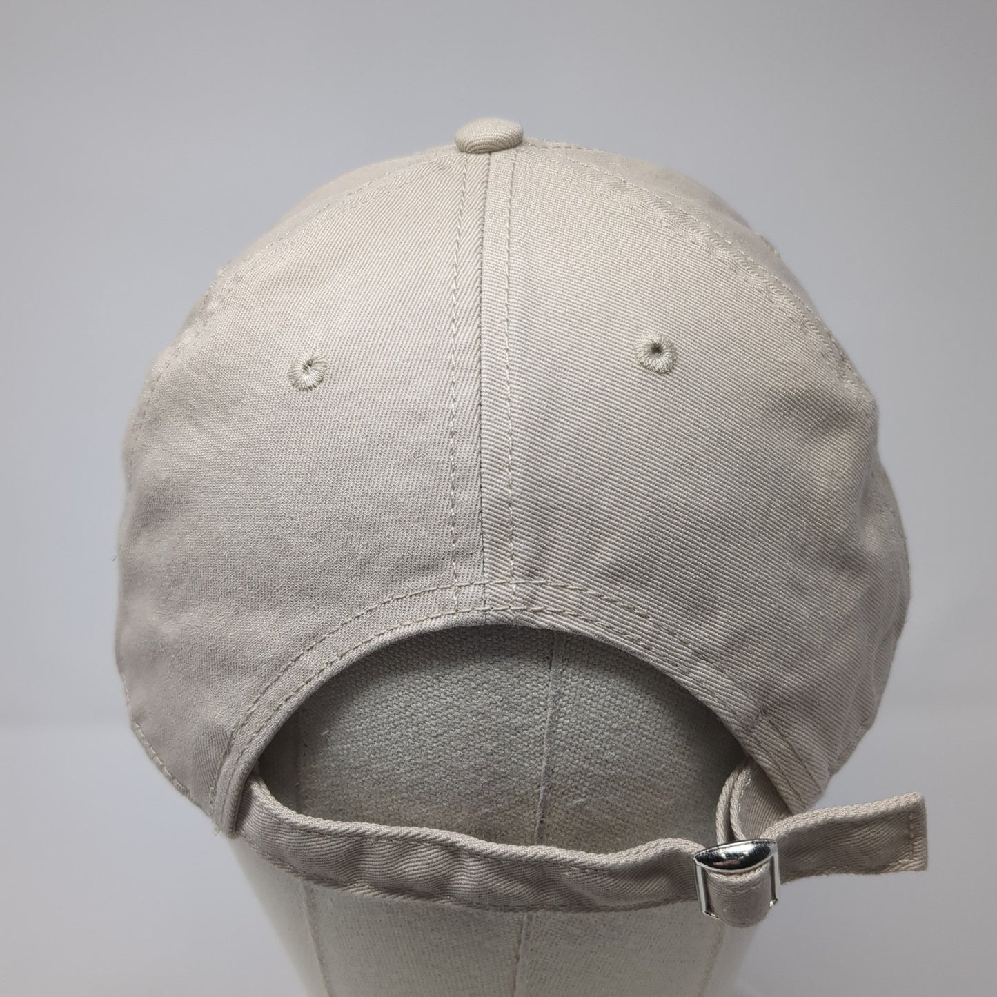 Out of Office Slideback Hat Beige One Size Solid Adjustable Mad Engine