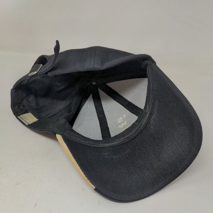 Sweet Fashion Men's Slideback Hat Black Embroidered Logo Adjustable