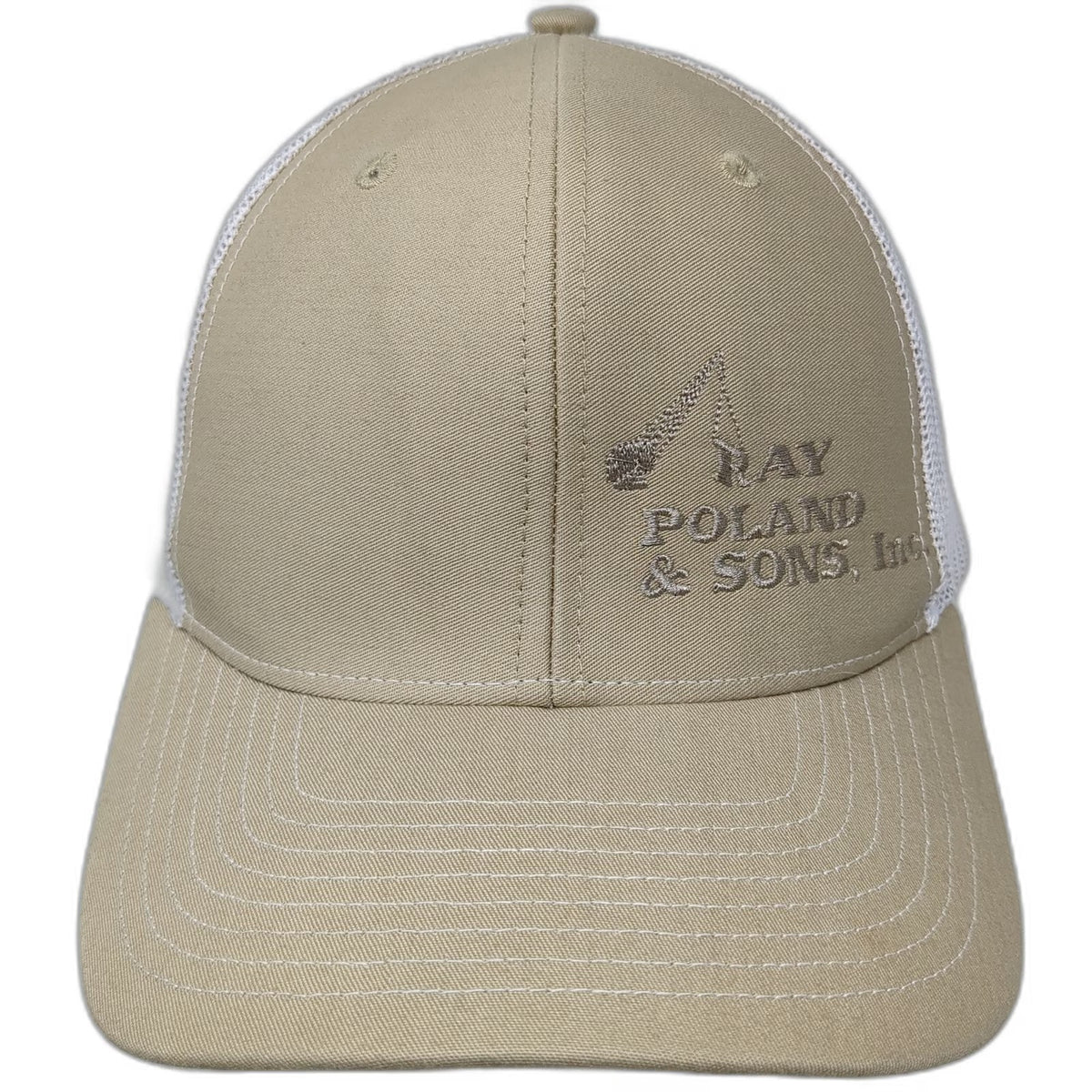 Richardson Trucker Hat Beige One Size Ray Poland & Sons Inc Mesh Snapback Hat