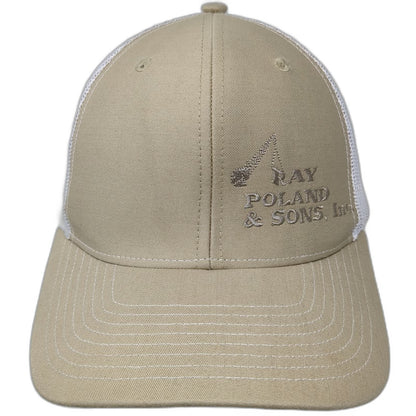 Richardson Trucker Hat Beige One Size Ray Poland & Sons Inc Mesh Snapback Hat