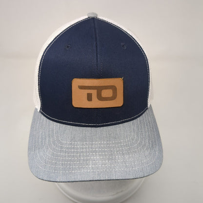 Richardson Snapback Mesh Back Trucker Hat Multi One Size Leather Patch