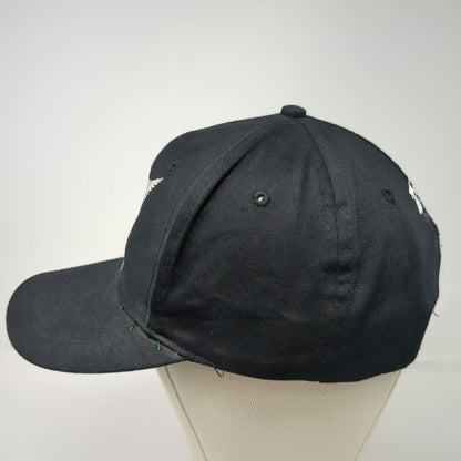 TCC New Zealand All Blacks Baseball Cap Black One Size Snapback Green Underbrim
