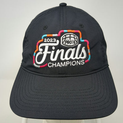 The Game Baseball Cap Black One Size 2023 Finals Champions PRO16 Slideback Hat