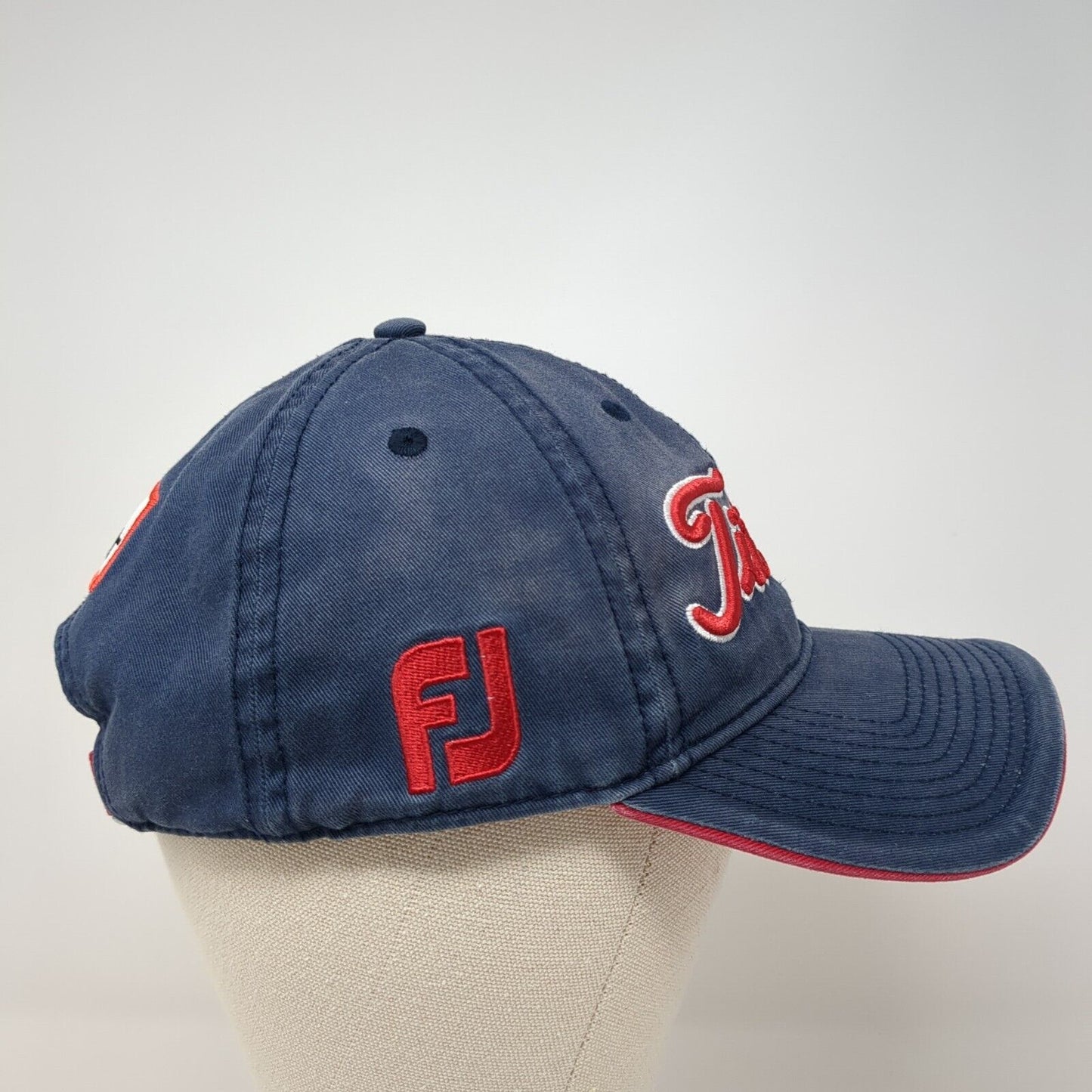 Titleist Slideback Golf Cap Blue One Size Adjustable Embroidered 6 Panel