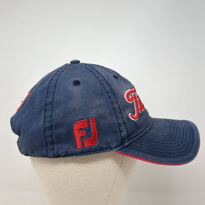 Titleist Slideback Golf Cap Blue One Size Adjustable Embroidered 6 Panel