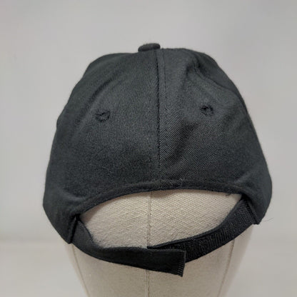 NASA Strapback Hat Black Small Embroidered Adjustable 6 Panel Spirit
