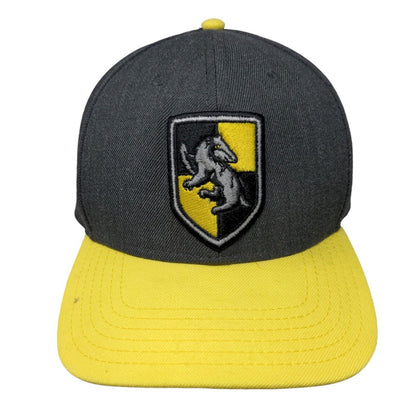 Harry Potter Hufflepuff Snapback Hat Multi OSFM Embroidered Colorblock