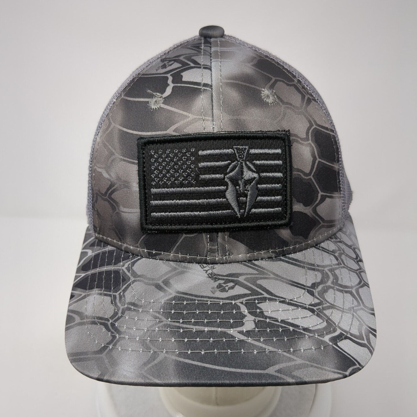 Kryptek Patch Snapback Mesh Back Trucker Hat Camo One Size Outdoor Cap