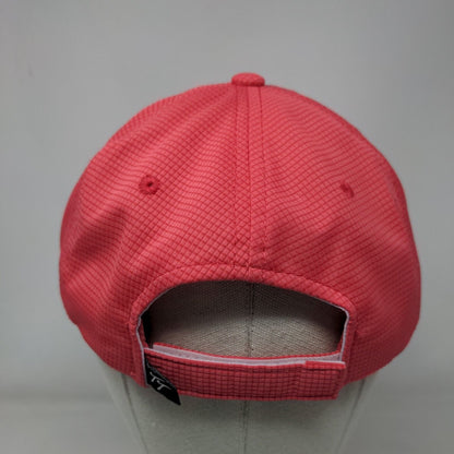 The Refuge Strapback Hat Pink One Size Embroidered 6 Panel Town Talk