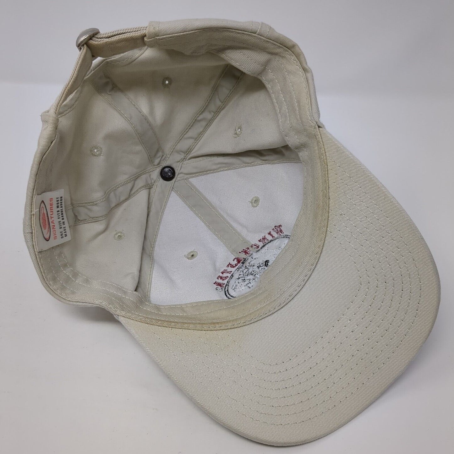 Winchester Slideback Hat Tan One Size Adjustable Embroidered Camo Trim
