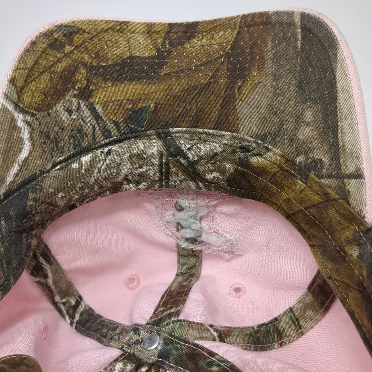 The Game Baseball Cap Pink One Size Camo Patch Archery Logo Strapback Cotton Hat