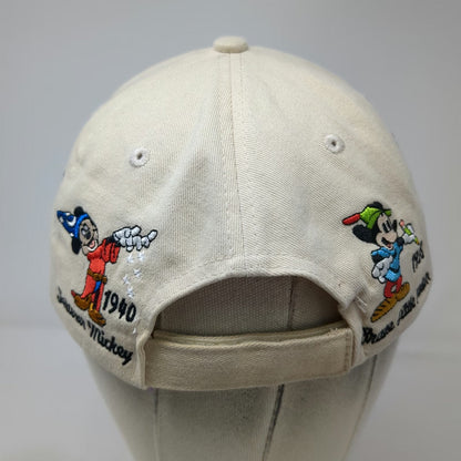 Disney Parks Baseball Cap Beige One Size Mickey Mouse Embroidery Steamboat Hat