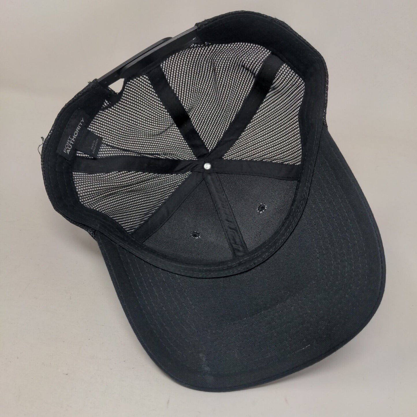 Fresh Patch Snapback Mesh Back Trucker Hat Black One Size Port Authority